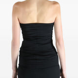 Top a tubino con cut-out in nero Rick owens - donna 