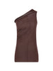 Rick Owens brown one-shoulder top - women