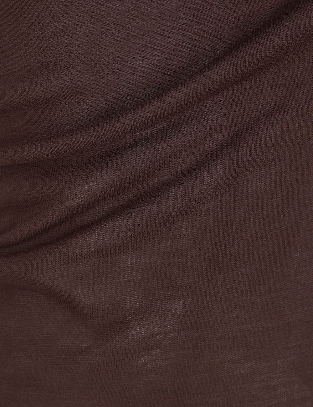 Top monospalla in marrone Rick Owens - donna 