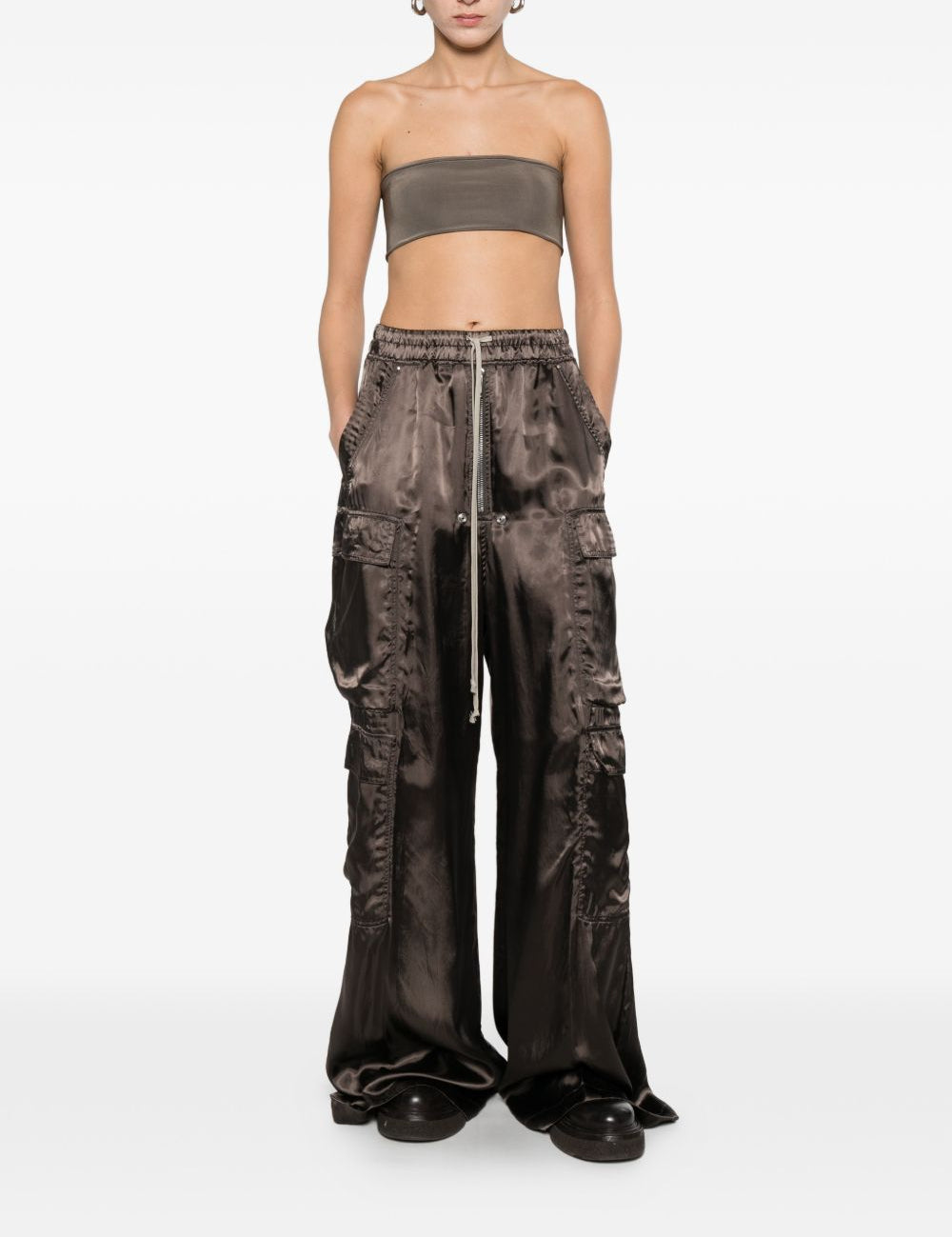 Top bandeau  in grigio Rick owens - donna 