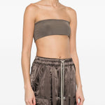 Top bandeau  in grigio Rick owens - donna 