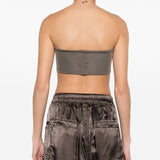 Top bandeau  in grigio Rick owens - donna 