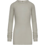 T-shirt a maniche lunghe in grigio Rick owens - donna 