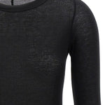 T-shirt a coste in nero Rick owens - donna 