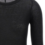 T-shirt a coste in nero Rick owens - donna 