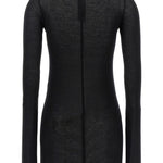 T-shirt a coste in nero Rick owens - donna 