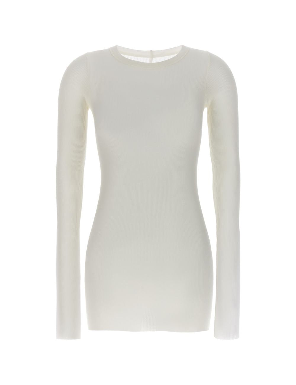 T-shirt a maniche lunghe in bianco Rick owens - donna 