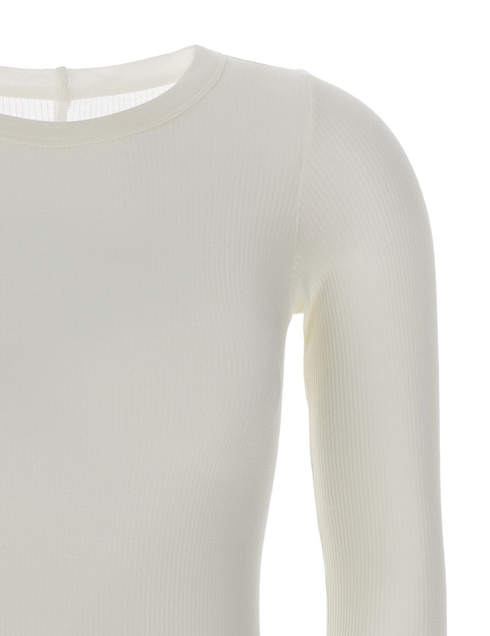 T-shirt a maniche lunghe in bianco Rick owens - donna 
