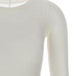 T-shirt a maniche lunghe in bianco Rick owens - donna 