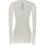 T-shirt a maniche lunghe in bianco Rick owens - donna 