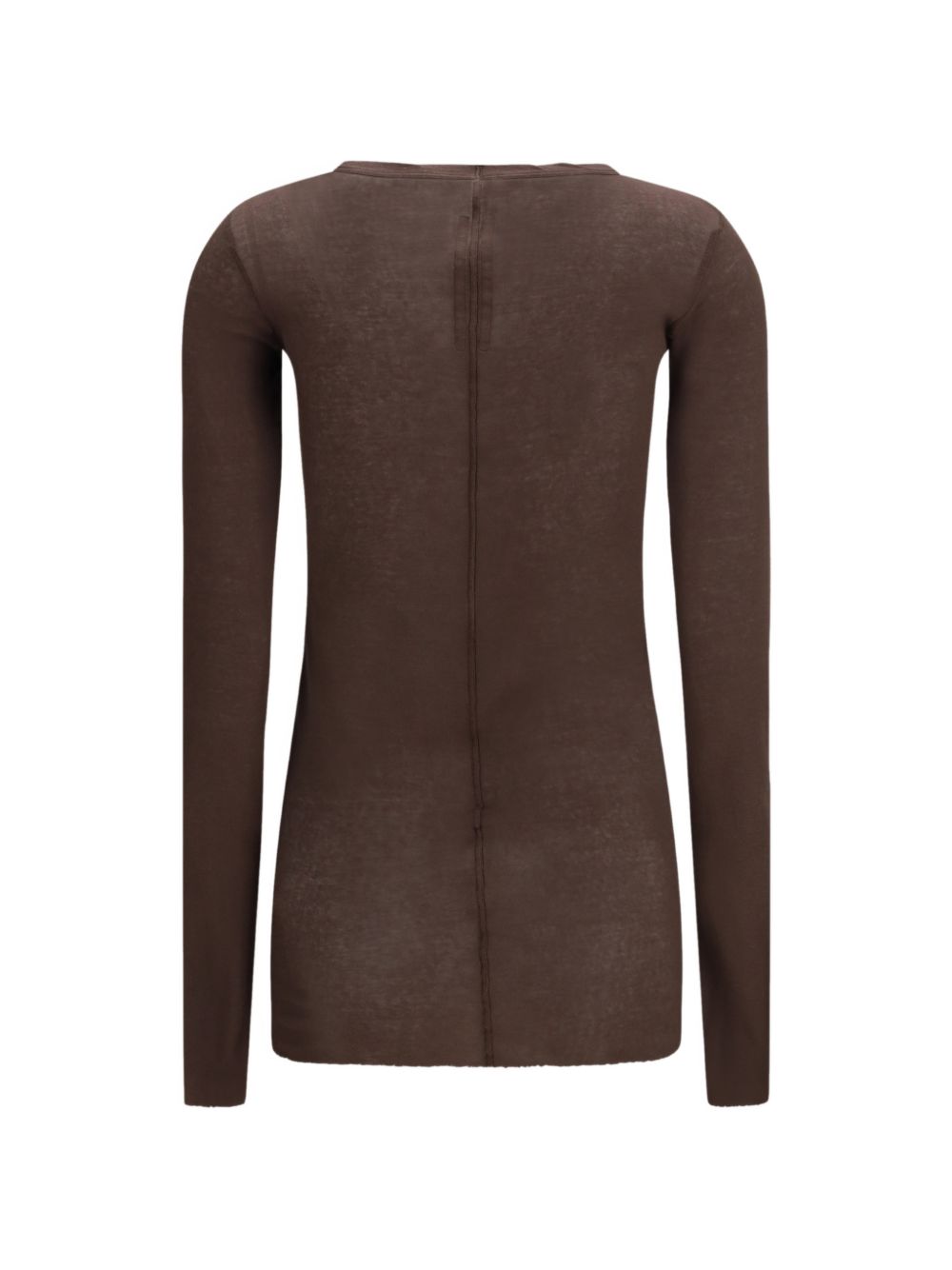 T-shirt a maniche lunghe in marrone Rick owens - donna 
