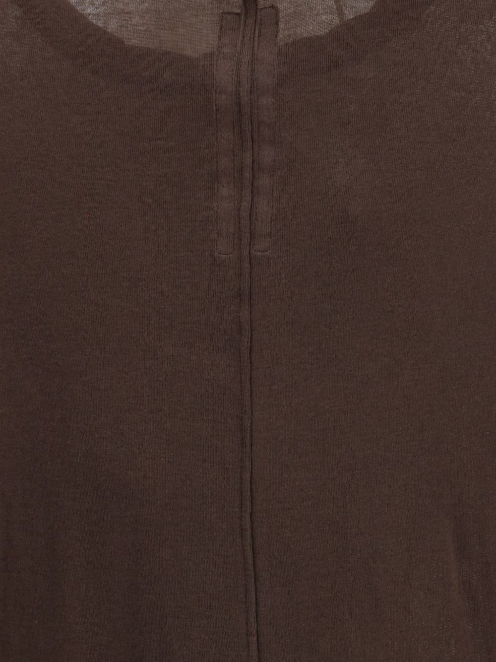 T-shirt a maniche lunghe in marrone Rick owens - donna 
