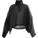 Blusa trasparente Jumbo Tabard in nero Rick owens - donna 