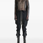 Blusa trasparente Jumbo Tabard in nero Rick owens - donna 