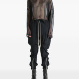 Blusa trasparente Jumbo Tabard in nero Rick owens - donna 