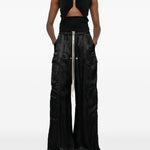 Top in jersey drappeggiato in nero Rick owens - donna 