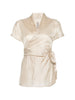 Rick Owens beige short-sleeved top - women