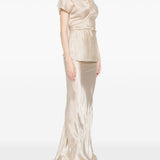 Top  a maniche corte in beige Rick owens - donna 