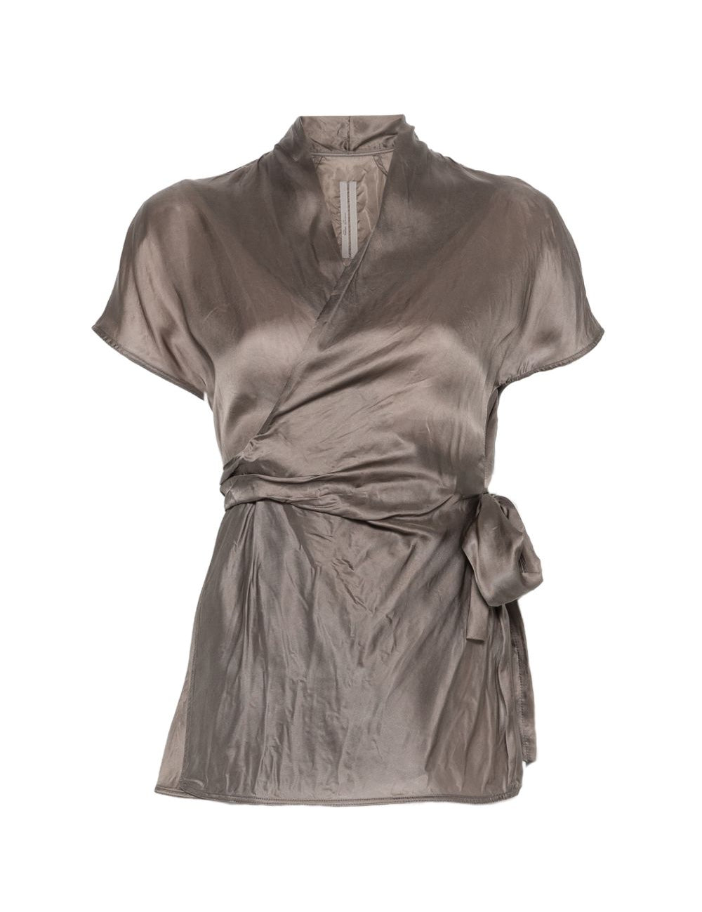 Top a maniche corte in grigio Rick owens - donna 