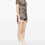Top a maniche corte in grigio Rick owens - donna 