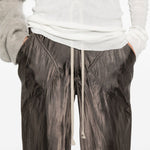 Pantaloni con coulisse in marrone Rick owens - donna 