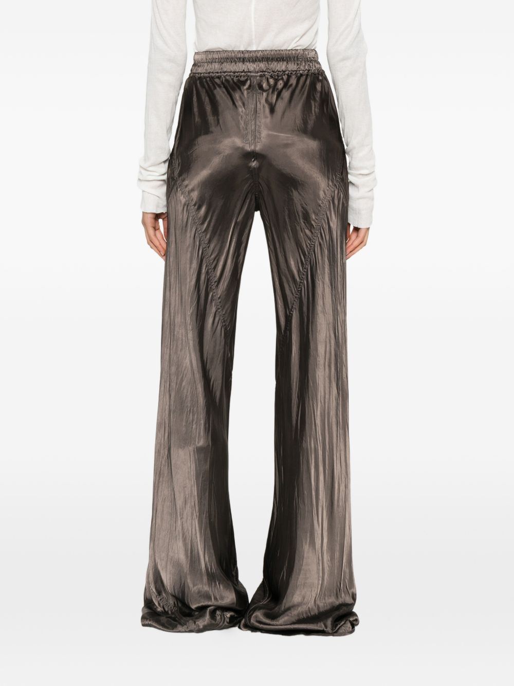 Pantaloni con coulisse in marrone Rick owens - donna 