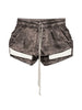 Pantaloncini con coulisse FOG BOXERS in marrone Rick owens - donna