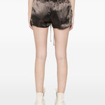 Pantaloncini con coulisse FOG BOXERS in marrone Rick owens - donna 