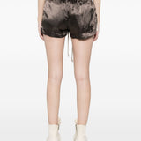 Pantaloncini con coulisse FOG BOXERS in marrone Rick owens - donna 