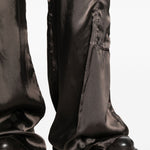 Pantaloni a gamba ampia cargobelas in marrone Rick owens - donna 