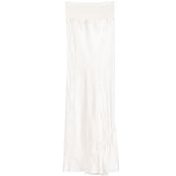Gonna midi con finitura satinata in bianco Rick owens - donna 