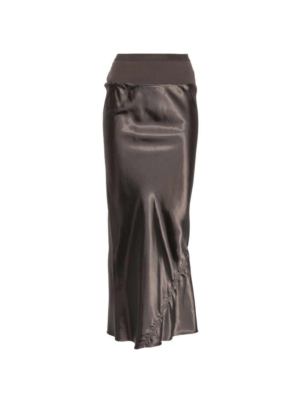 Gonna lunga con arricciatura in grigio Rick owens - donna 