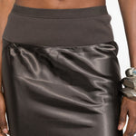 Gonna lunga con arricciatura in grigio Rick owens - donna 