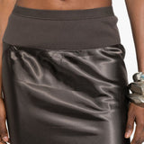 Gonna lunga con arricciatura in grigio Rick owens - donna 
