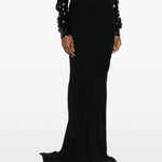 Gonna maxi coda in nero Rick owens - donna 