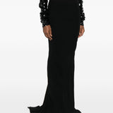 Gonna maxi coda in nero Rick owens - donna 