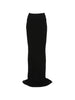 Rick Owens black maxi fishtail skirt - women