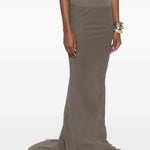 Gonna maxi coda in grigio Rick owens - donna 