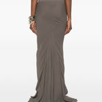 Gonna maxi coda in grigio Rick owens - donna 