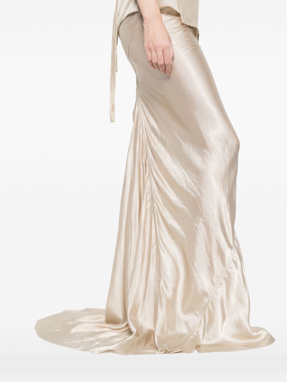 Gonna maxi coda in avorio Rick owens - donna 