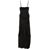 Abito combo slip in nero Rick Owens - donna 