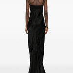 Abito combo slip in nero Rick Owens - donna 