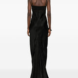 Abito combo slip in nero Rick Owens - donna 
