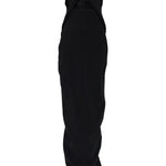 Abito lungo senza spalline con cut-out in nero Rick owens - donna 