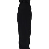 Abito lungo senza spalline con cut-out in nero Rick owens - donna 