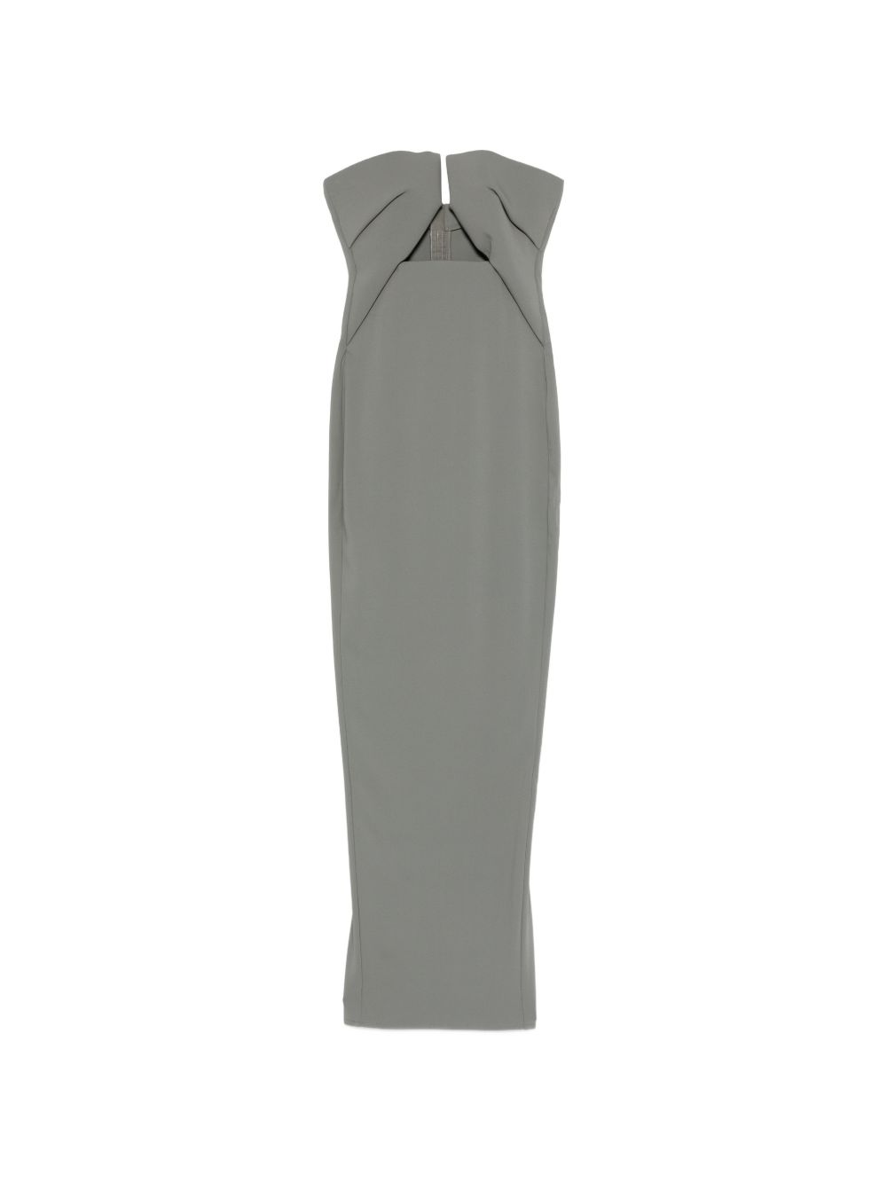 Abito maxi con cut-out in grigio Rick owens - donna 