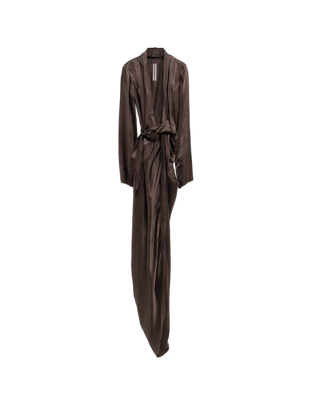 Abito asimmetrico in marrone Rick Owens - donna 