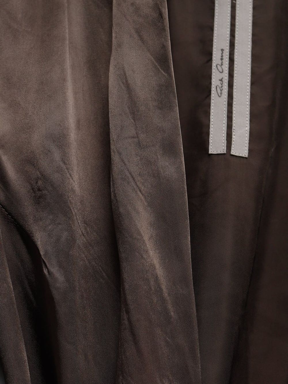 Abito asimmetrico in marrone Rick Owens - donna 