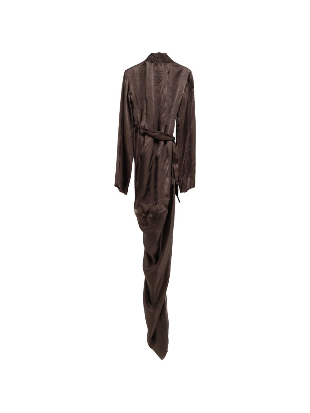 Abito asimmetrico in marrone Rick Owens - donna 