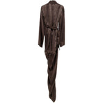 Abito asimmetrico in marrone Rick Owens - donna 